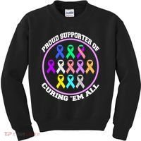 Proud Supporter Of Curing Them All Kids Sweatshirt thumb 0