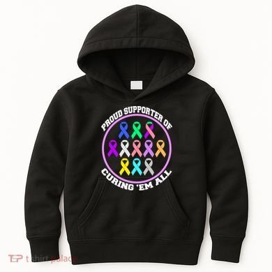Proud Supporter Of Curing Them All Kids Hoodie