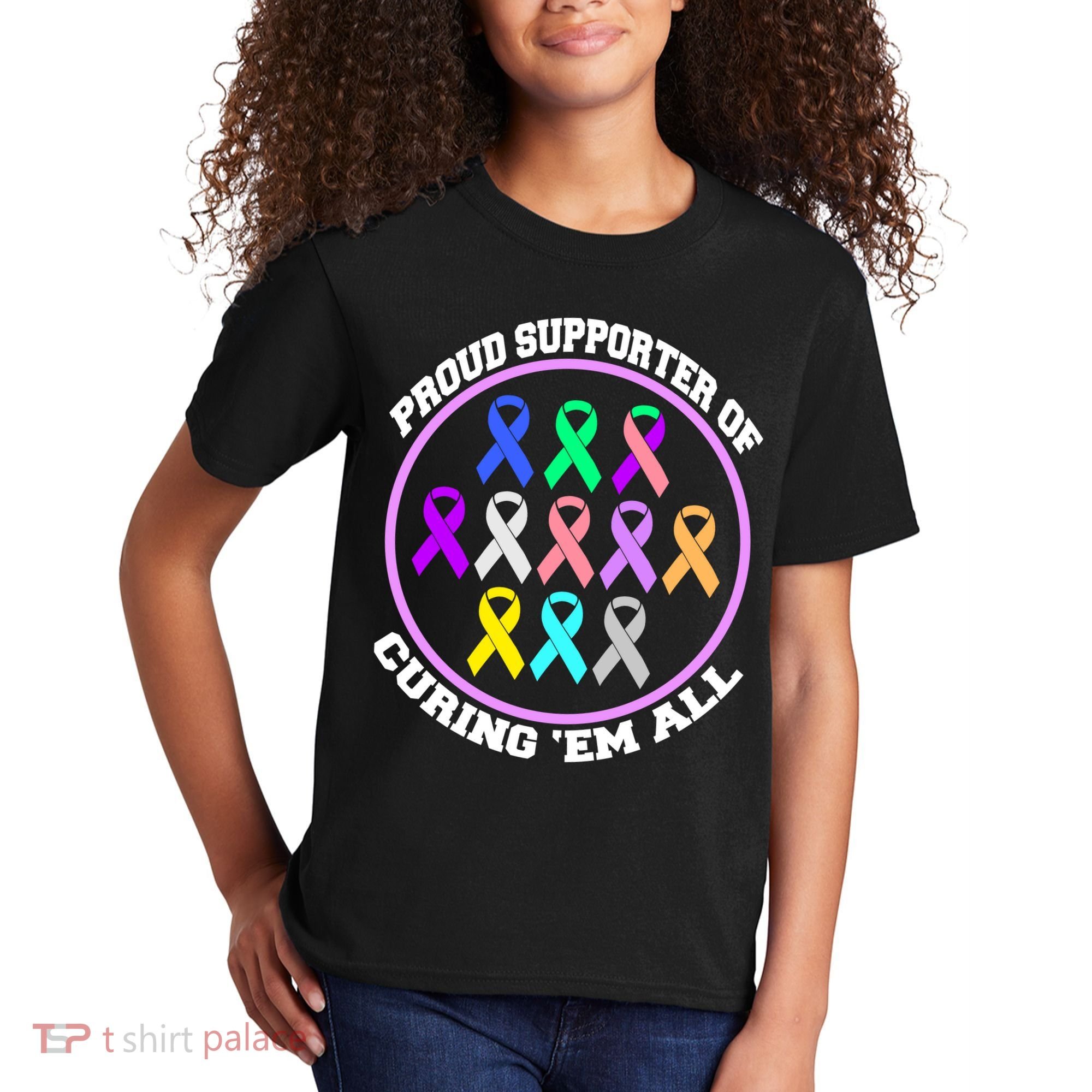 Proud Supporter Of Curing Them All Kids T-Shirt