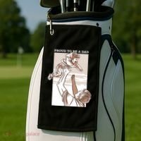 Proud To Be A Dad Golf Towel thumb 2