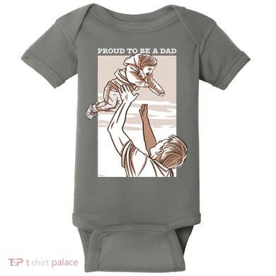 Proud To Be A Dad Baby Bodysuit