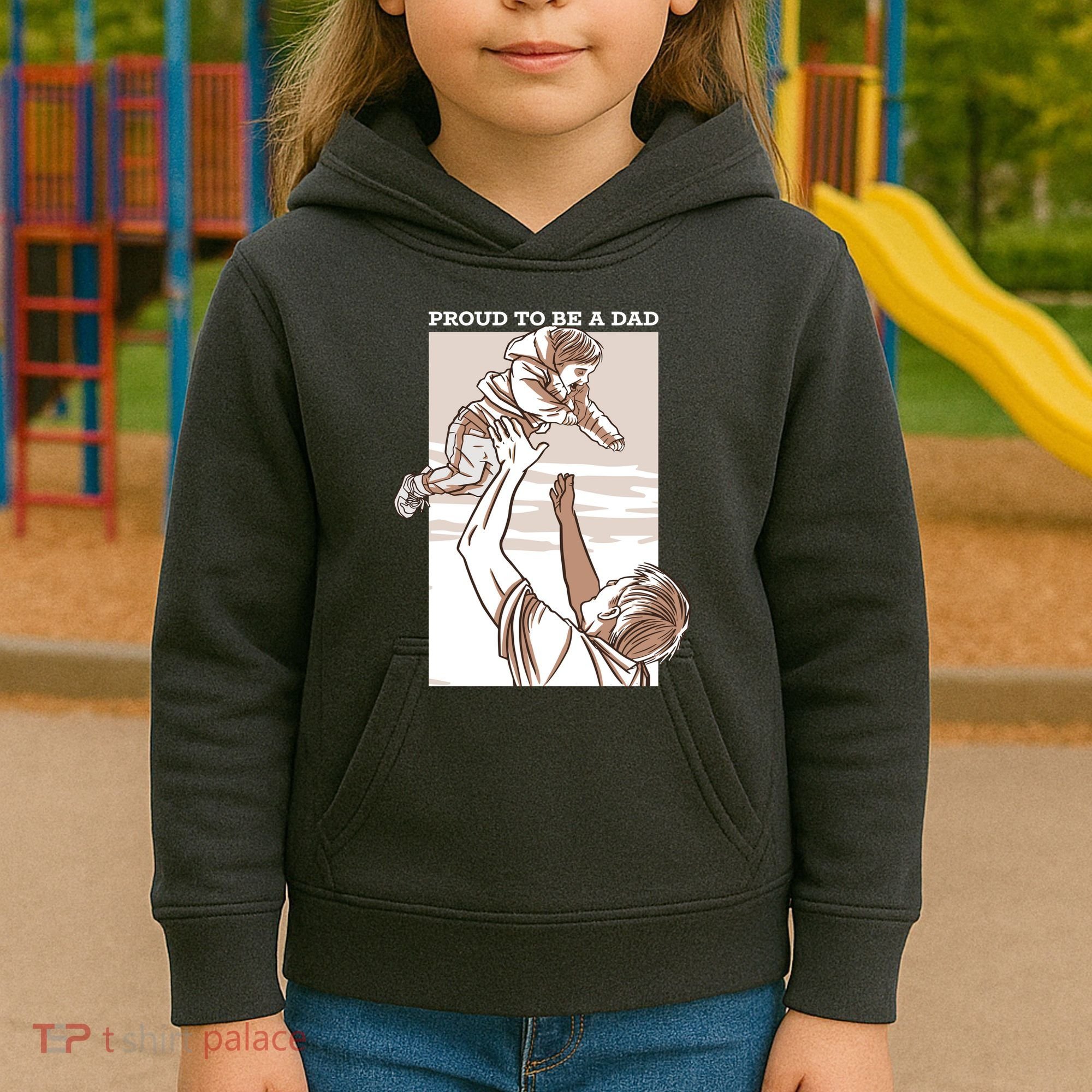 Proud To Be A Dad Kids Hoodie