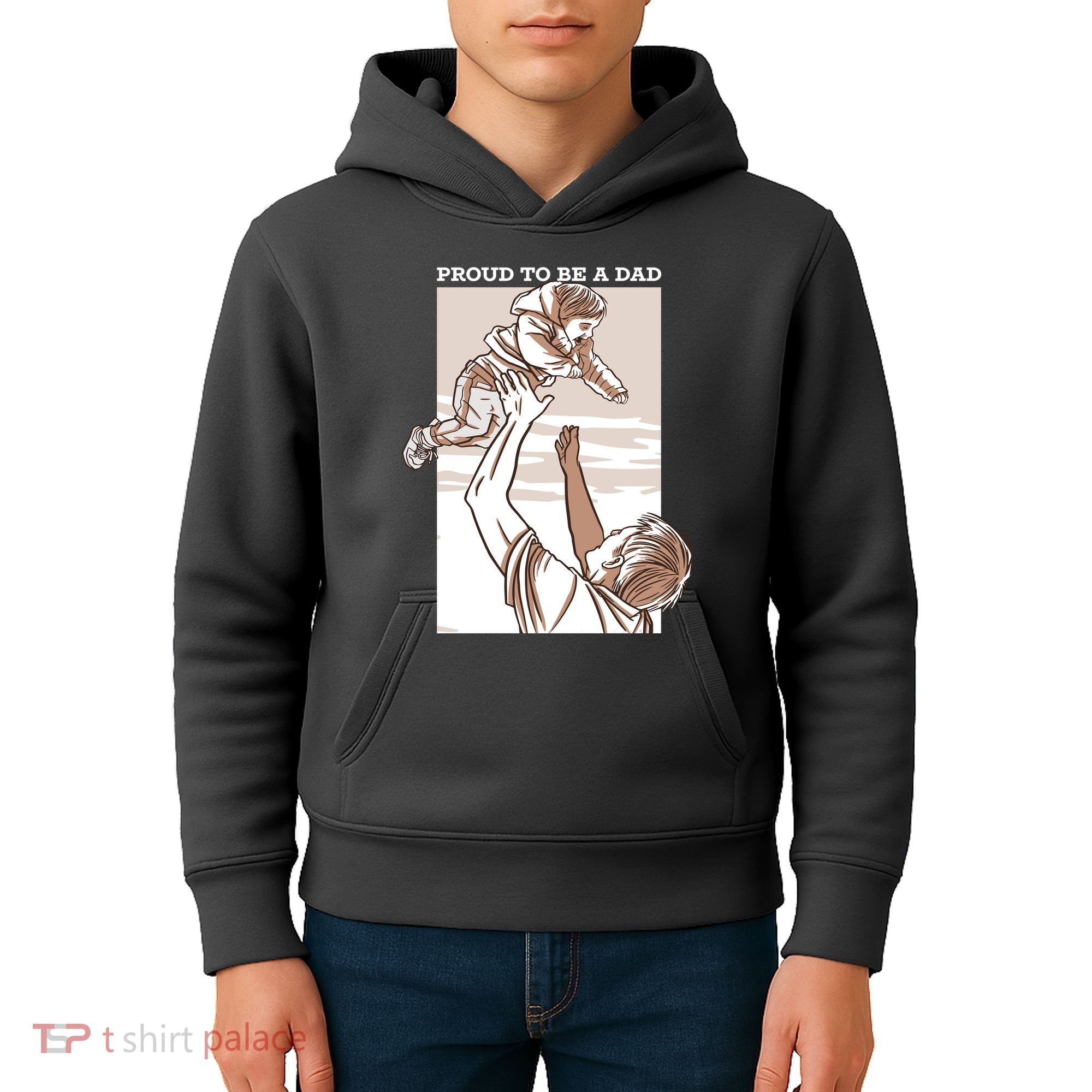 Proud To Be A Dad Kids Hoodie