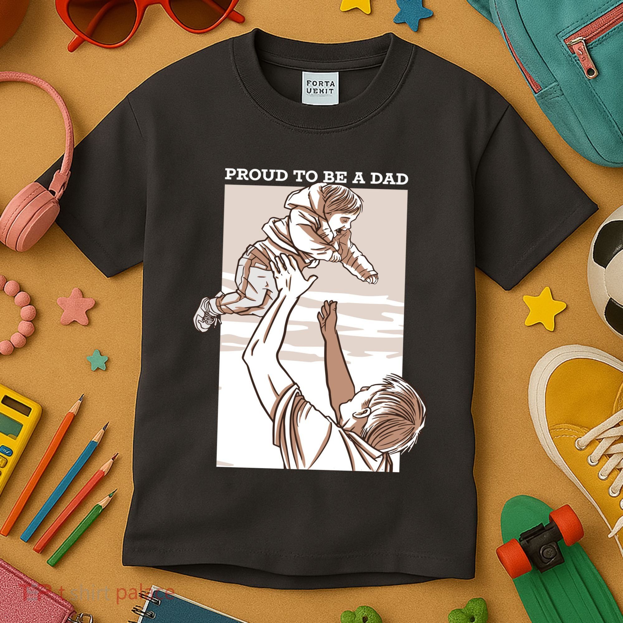 Proud To Be A Dad Kids T-Shirt