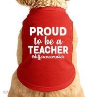 Proud To Be A Teacher #differencemaker Doggie Tank thumb 0