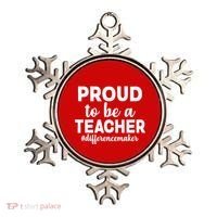 Proud To Be A Teacher #differencemaker Ornament thumb 0