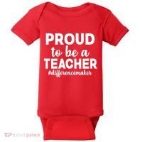 Proud To Be A Teacher #differencemaker Baby Bodysuit thumb 0