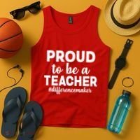 Proud To Be A Teacher #differencemaker Tank Top thumb 4