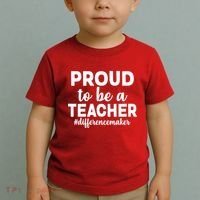 Proud To Be A Teacher #differencemaker Toddler T-Shirt thumb 2