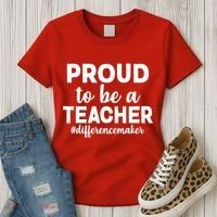 Proud To Be A Teacher #differencemaker Women's T-Shirt thumb 3