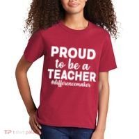 Proud To Be A Teacher #differencemaker Kids T-Shirt thumb 2