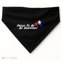 Proud To Be An American! USA-Made Doggie Bandana thumb 0