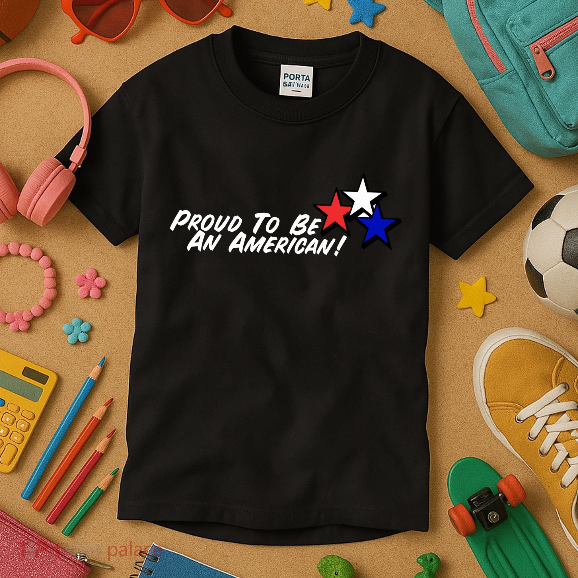 Proud To Be An American! Kids T-Shirt