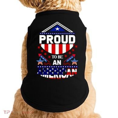 Proud To Be An American Patriotic Doggie Tank