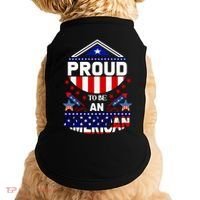 Proud To Be An American Patriotic Doggie Tank thumb 0