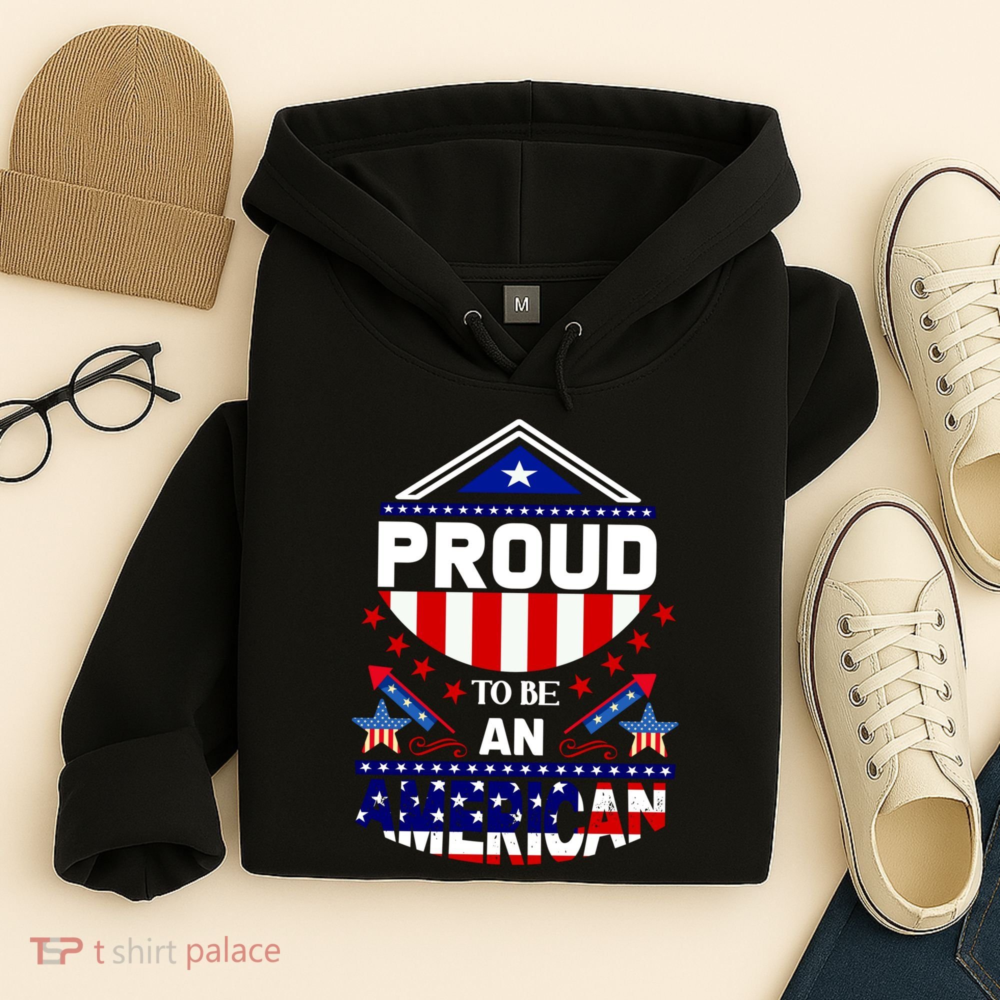 Proud To Be An American Patriotic Hoodie