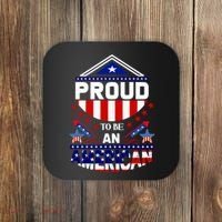 Proud To Be An American Patriotic Coaster thumb 0