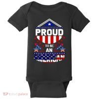 Proud To Be An American Patriotic Baby Bodysuit thumb 0