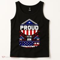 Proud To Be An American Patriotic Tank Top thumb 2