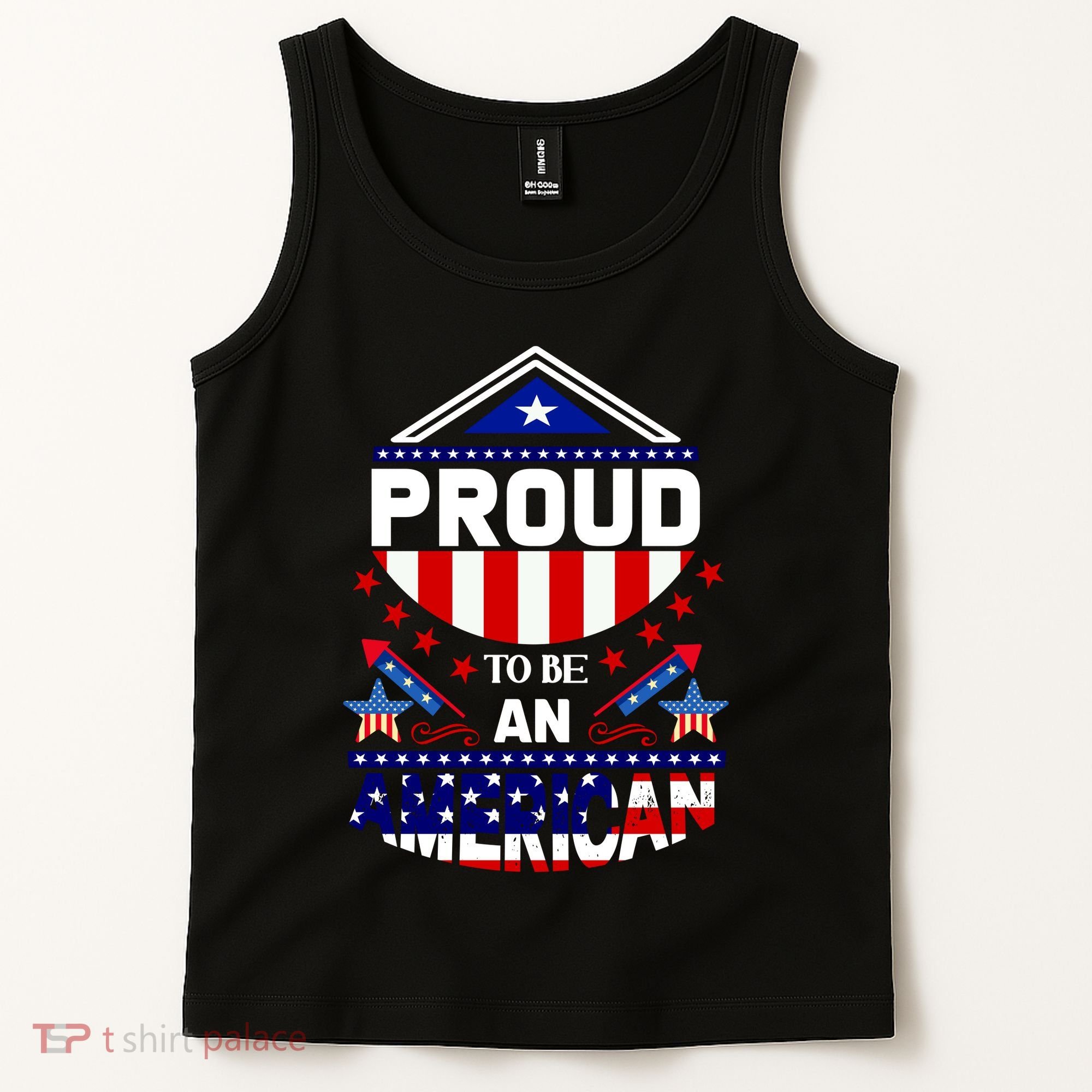 Proud To Be An American Patriotic Tank Top