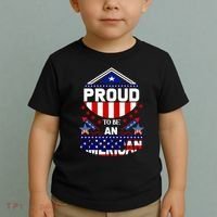 Proud To Be An American Patriotic Toddler T-Shirt thumb 2