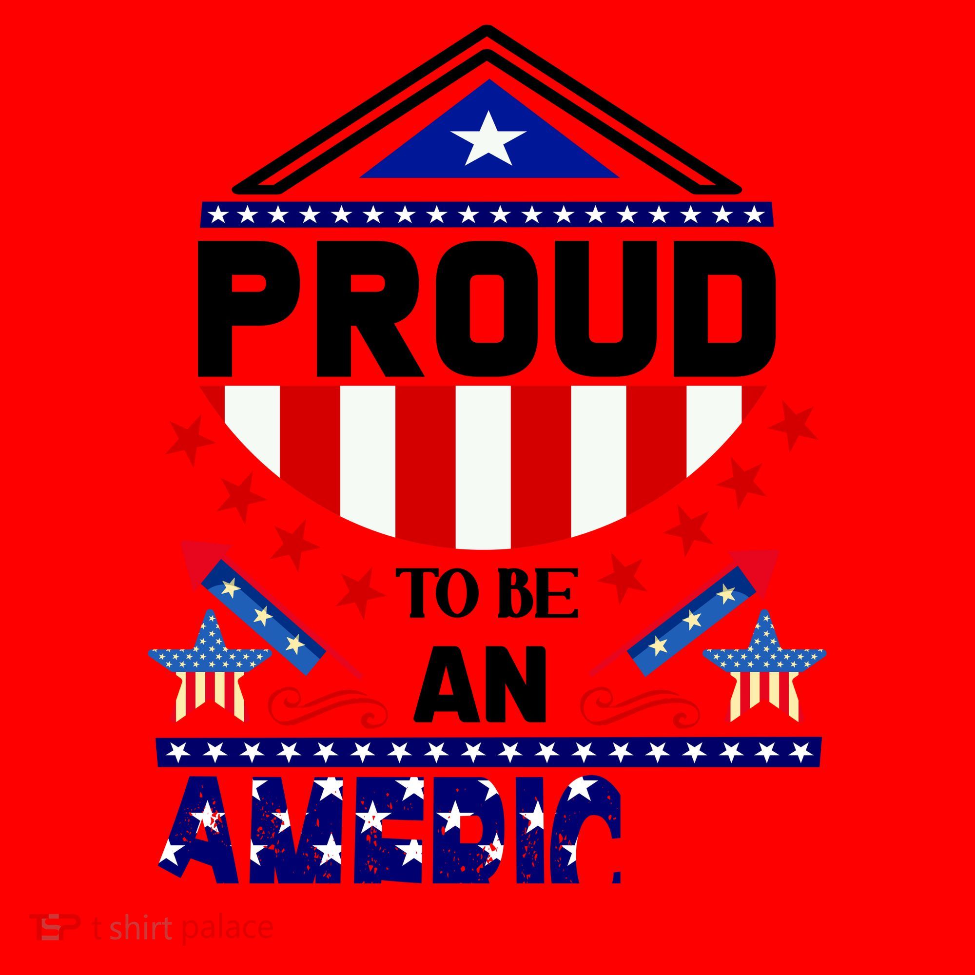 Proud To Be An American Patriotic Santa Hat