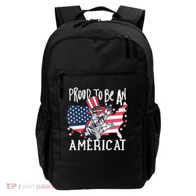 Proud To Be an Americat Cat Backpack