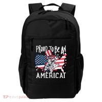 Proud To Be an Americat Cat Backpack thumb 0