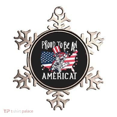 Proud To Be an Americat Cat Ornament