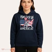 Proud To Be an Americat Cat Hoodie thumb 5