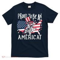 Proud To Be an Americat Cat T-Shirt thumb 0