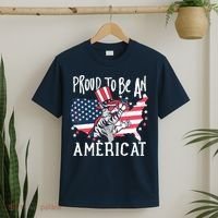 Proud To Be an Americat Cat T-Shirt thumb 2