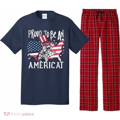 Proud To Be an Americat Cat Pajama Set