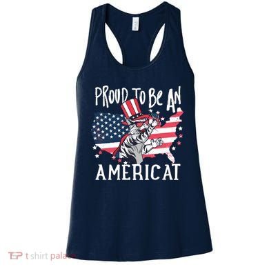 Proud To Be an Americat Cat Women's Tank Top