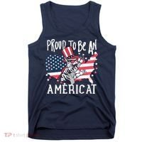 Proud To Be an Americat Cat Tank Top thumb 0