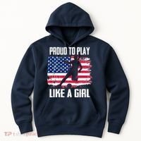 Proud To Play Like A Girl USA Soccer Hoodie thumb 0