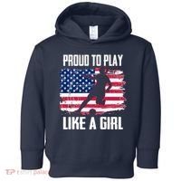 Proud To Play Like A Girl USA Soccer Toddler Hoodie thumb 0