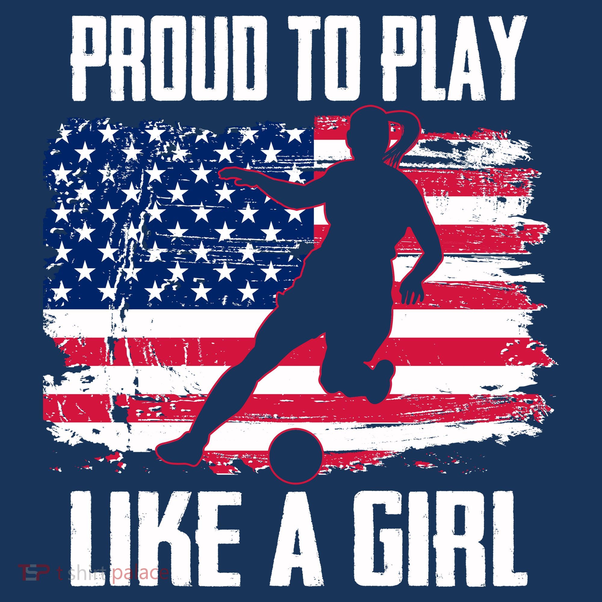 Proud To Play Like A Girl USA Soccer Toddler Hoodie