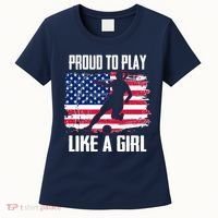 Proud To Play Like A Girl USA Soccer Women's T-Shirt thumb 0