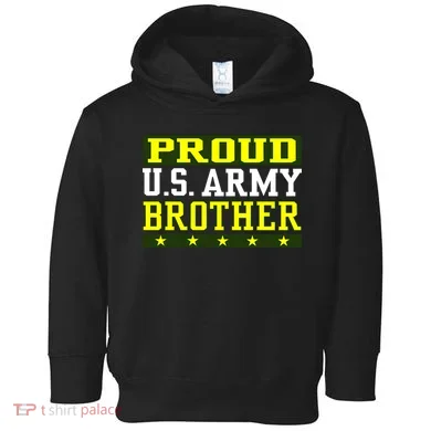 Proud U.S. Army Brother Toddler Hoodie