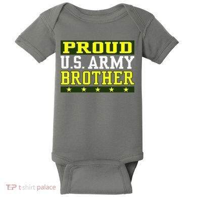Proud U.S. Army Brother Baby Bodysuit