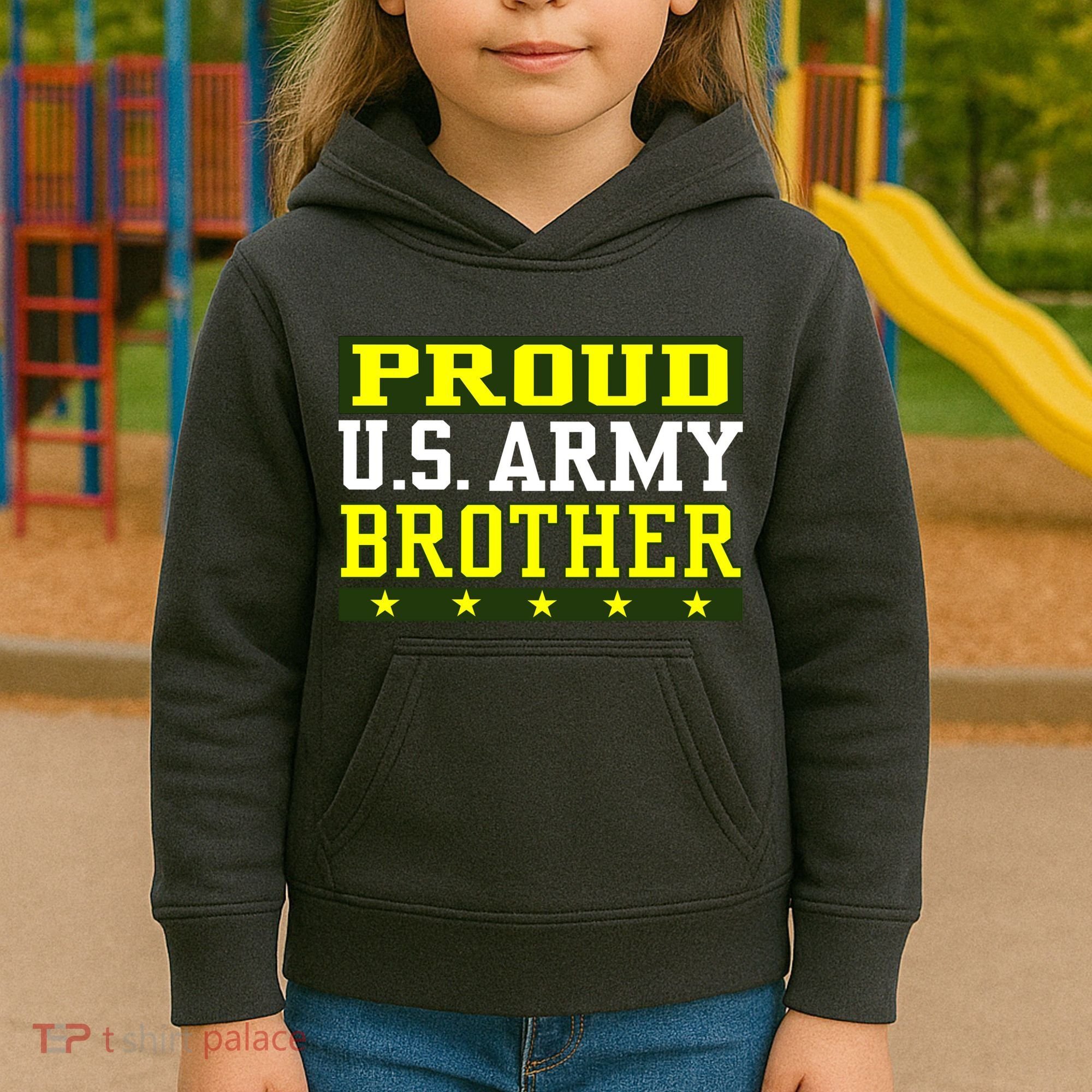 Proud U.S. Army Brother Kids Hoodie