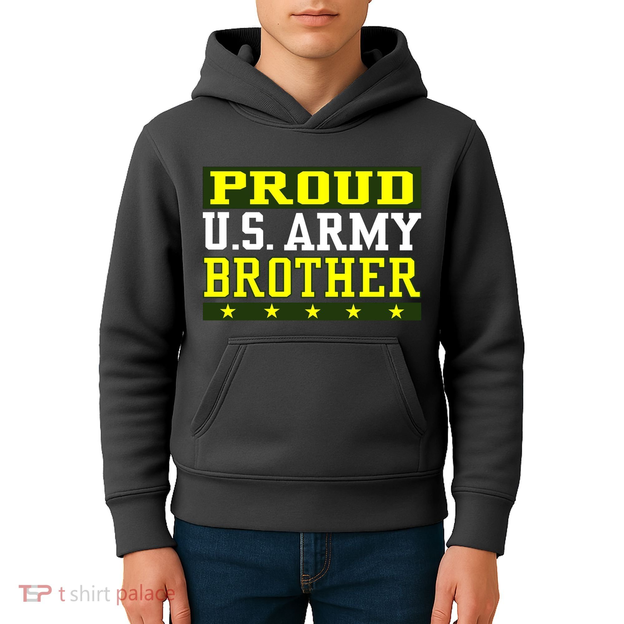 Proud U.S. Army Brother Kids Hoodie