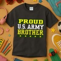 Proud U.S. Army Brother Kids T-Shirt thumb 3