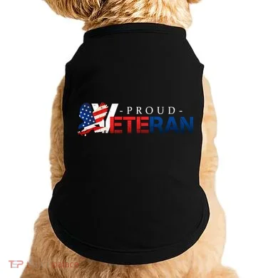 Proud USA Veteran Eagle Doggie Tank
