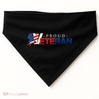 Proud USA Veteran Eagle USA-Made Doggie Bandana thumb 0
