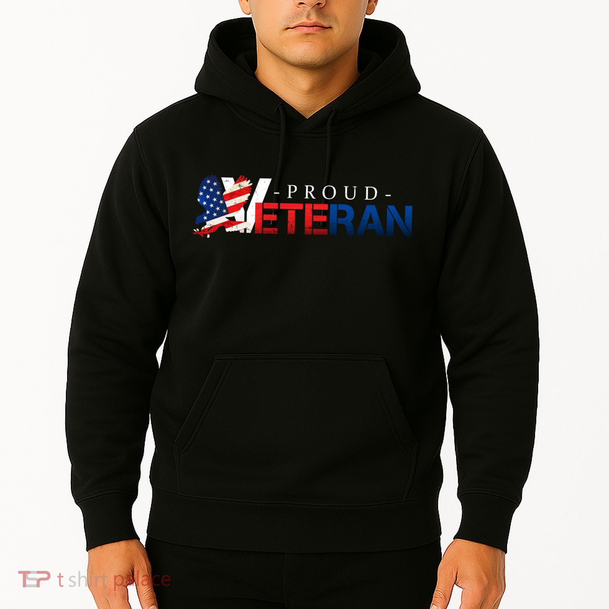 Proud USA Veteran Eagle Hoodie