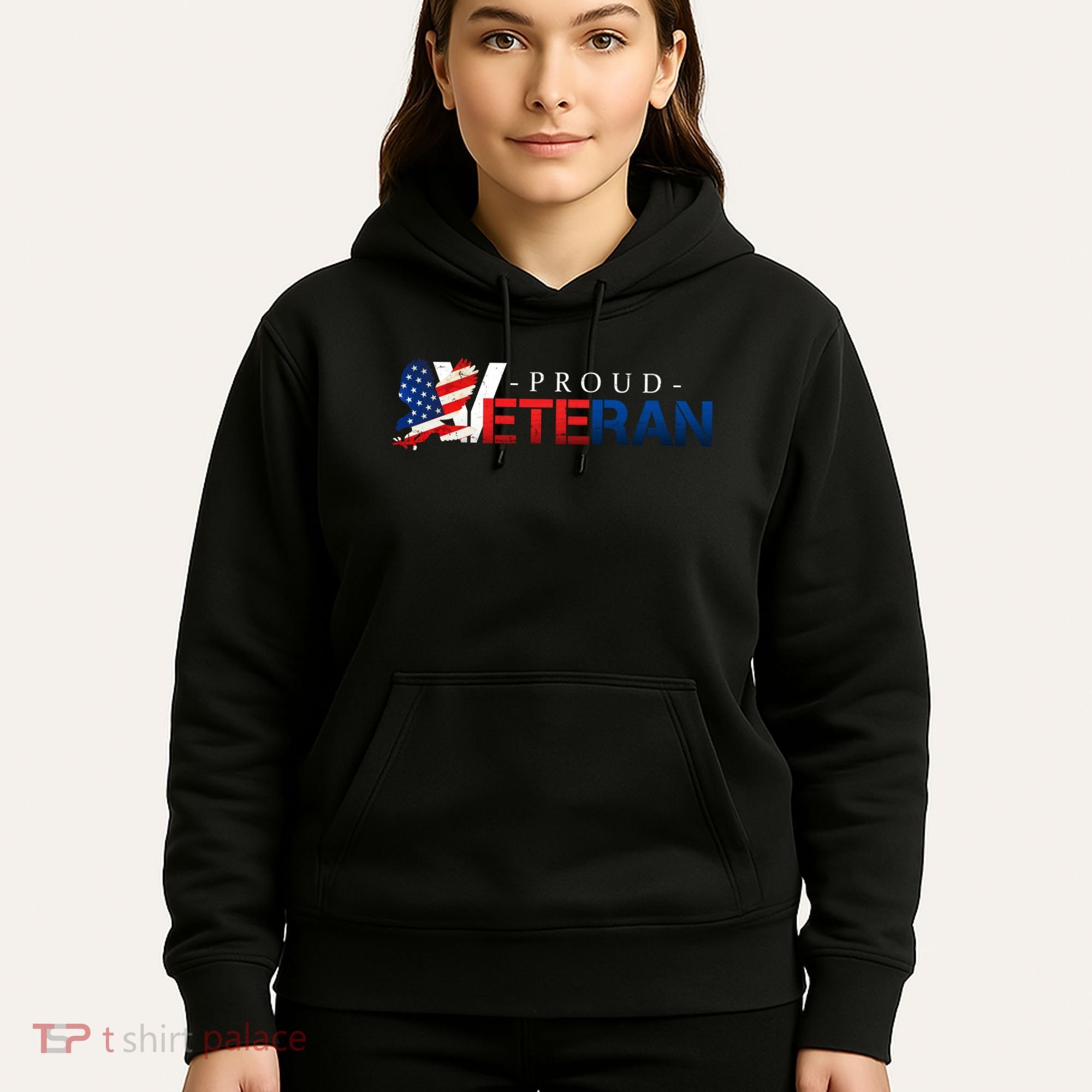 Proud USA Veteran Eagle Hoodie