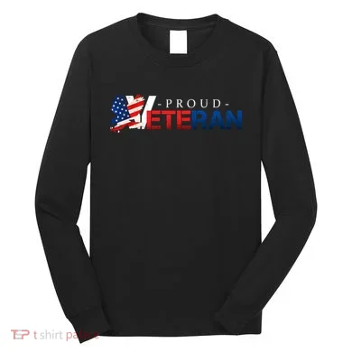Proud USA Veteran Eagle Long Sleeve Shirt
