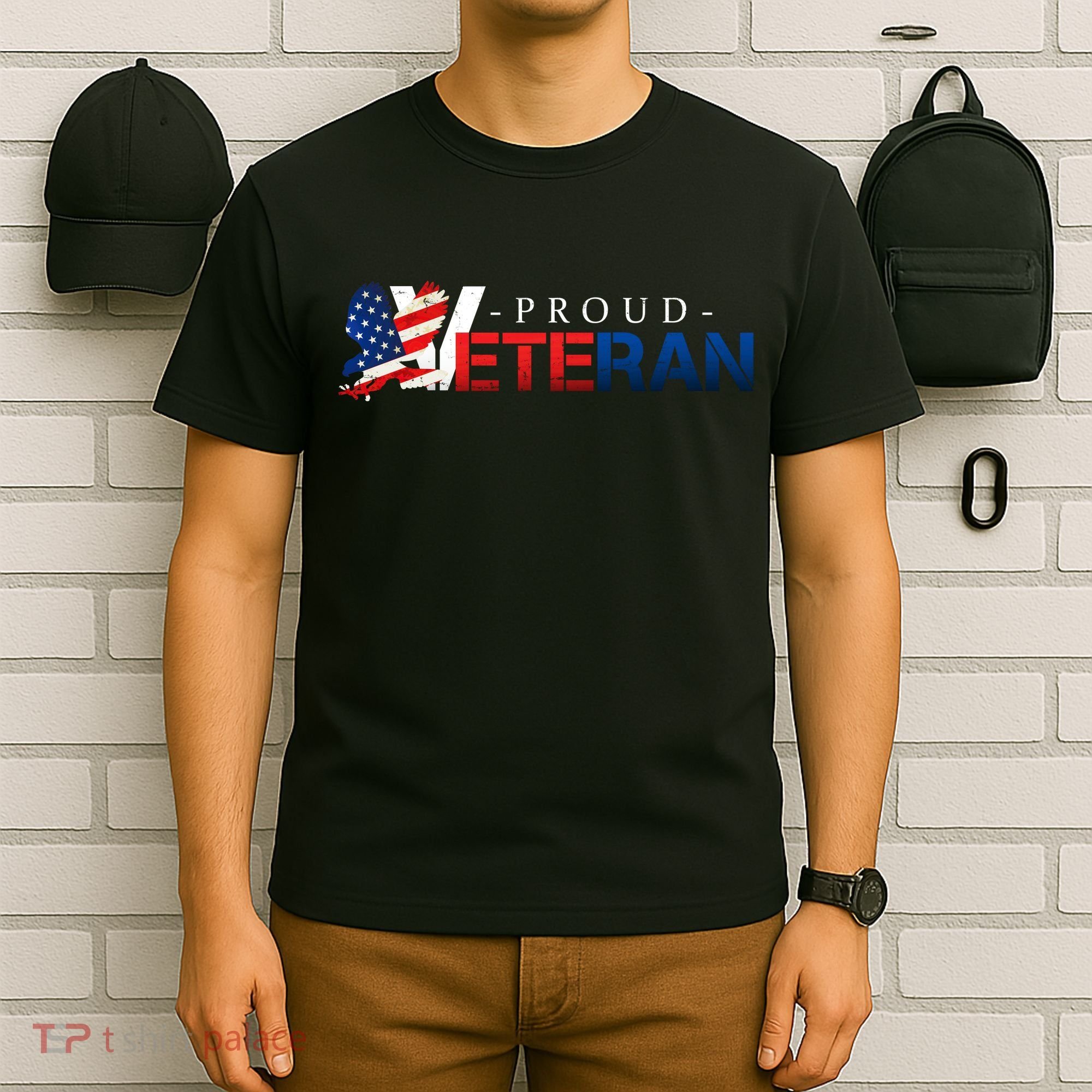 Proud USA Veteran Eagle T-Shirt